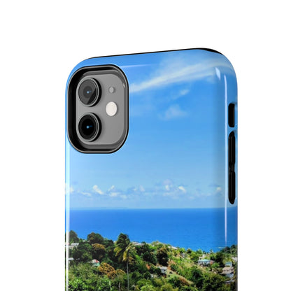 iPhone and Samsung phone Cases - Tropical Ocean View, Durable Cover for Beach Lovers