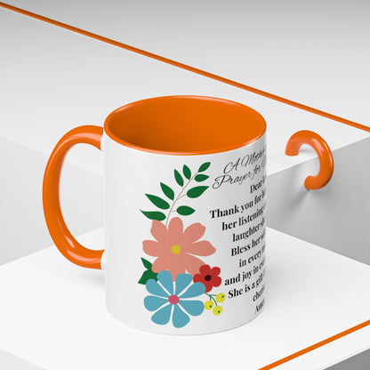 Aunt Prayer Coffee Mug - Floral Design - Mother's Day Gift - 11oz/15oz