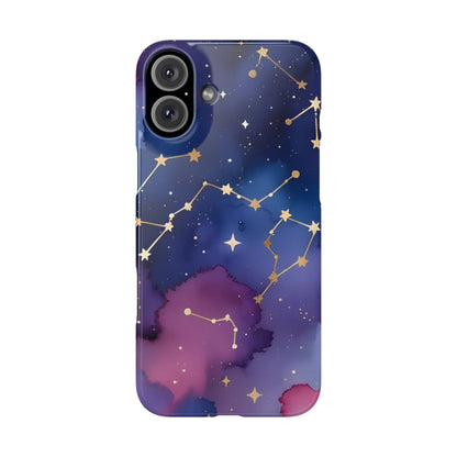 Galaxy Slim Phone Case - Cosmic Constellation Design for Stargazers and Astrology Lovers