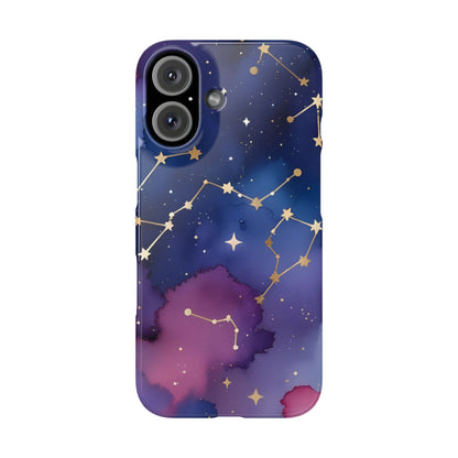 Galaxy Slim Phone Case - Cosmic Constellation Design for Stargazers and Astrology Lovers