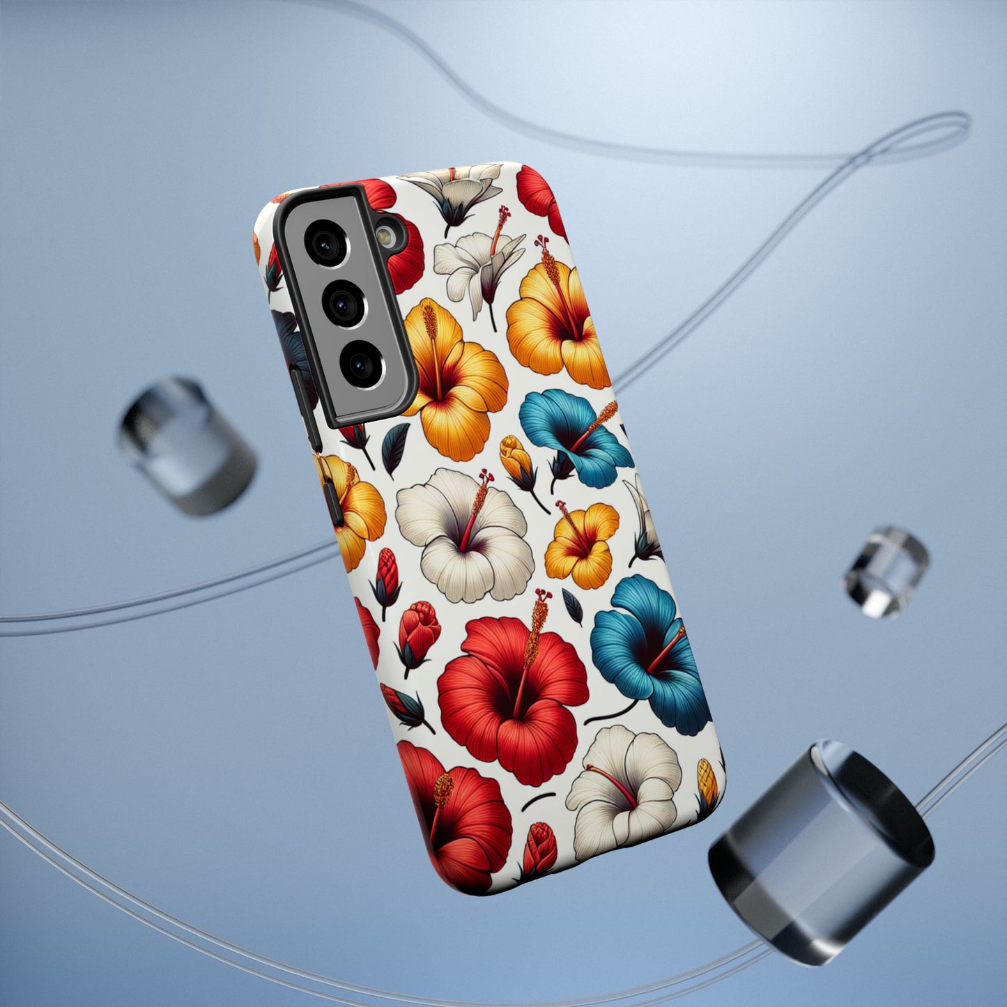 Hibiscus Bloom Impact-Resistant Phone Case – Bold Floral Protection