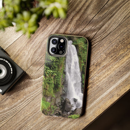 Nature Island Trafalgar Waterfall inspired Tough IPhone and Samsung phone Cases - Durable Protection for Outdoor Adventure