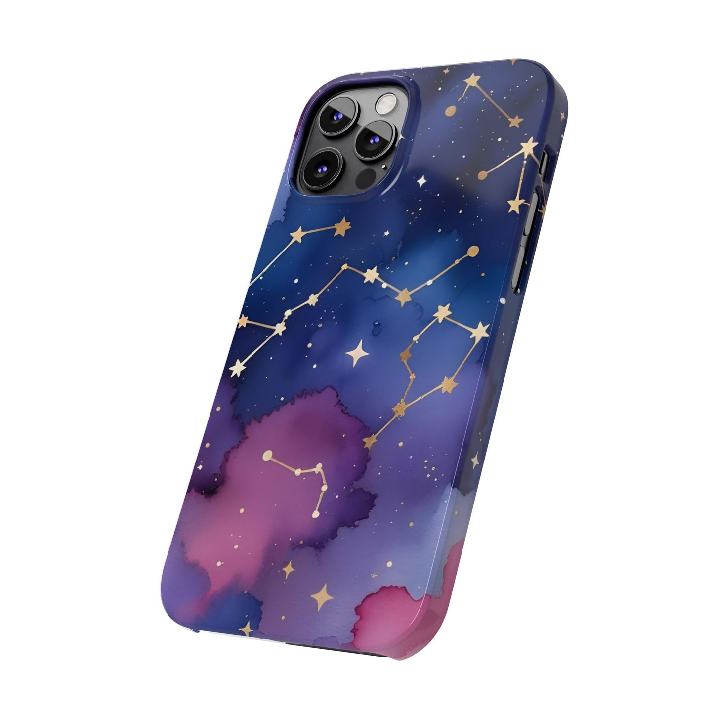 Galaxy Slim Phone Case - Cosmic Constellation Design for Stargazers and Astrology Lovers