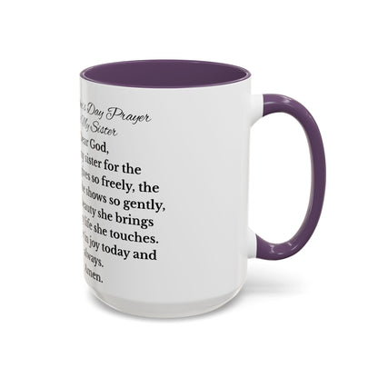 Sister Prayer African American Mother's Day Mug, gift