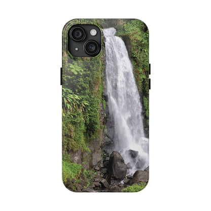 Nature Island Trafalgar Waterfall inspired Tough IPhone and Samsung phone Cases - Durable Protection for Outdoor Adventure