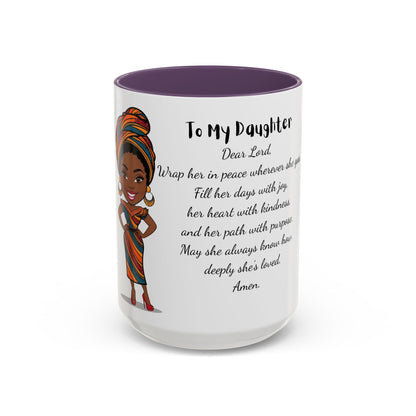 My Daughter African/American/Caribbean Prayer Coffee Mug, Mother's Day, Birthday or any occasion - 11 & 15oz