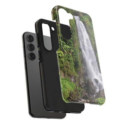 Nature Island Trafalgar Waterfall inspired Tough IPhone and Samsung phone Cases - Durable Protection for Outdoor Adventure