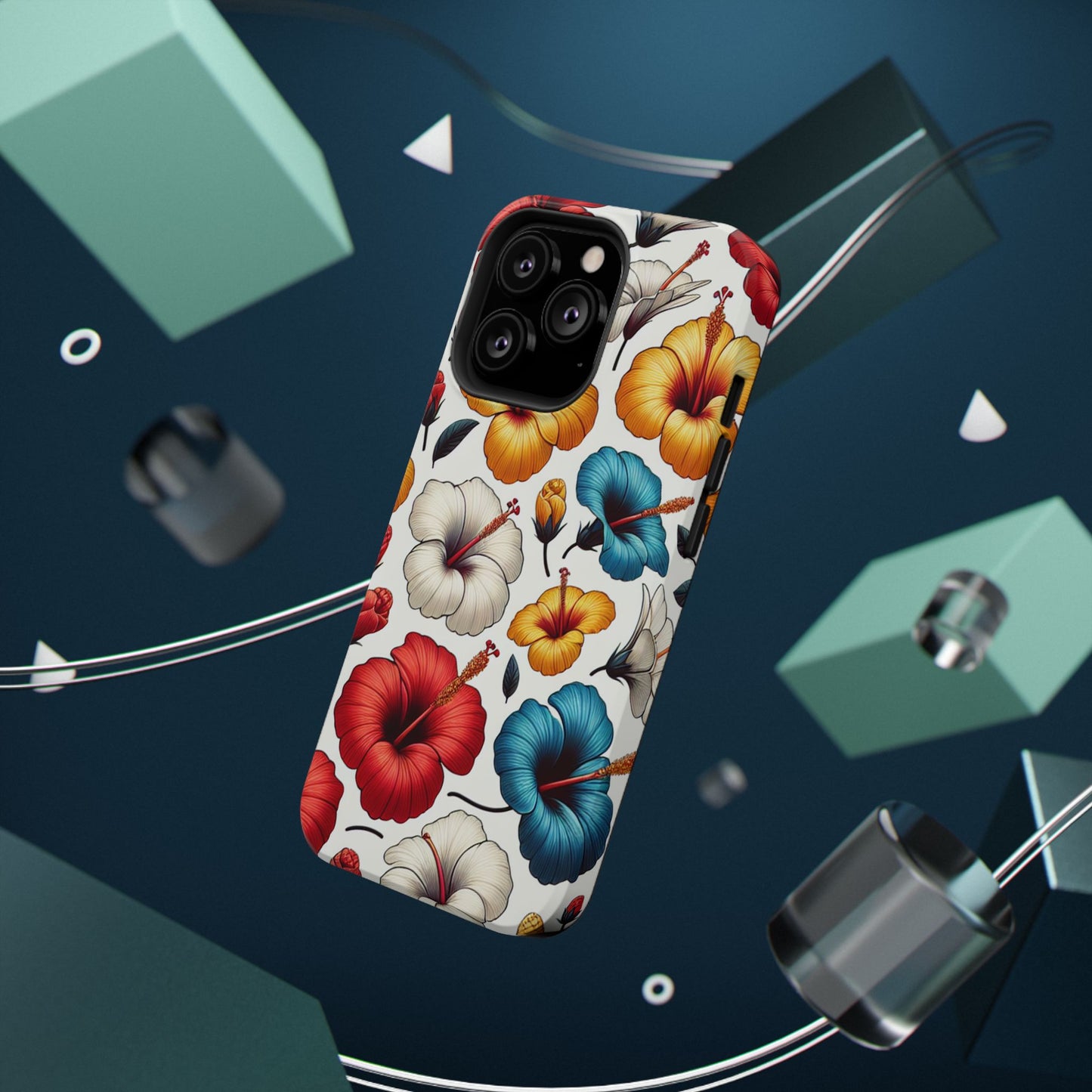 Hibiscus Bloom Impact-Resistant Phone Case – Bold Floral Protection