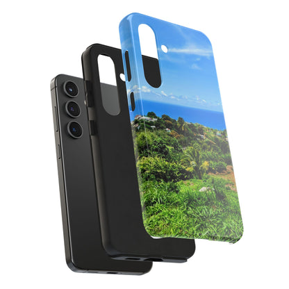 iPhone and Samsung phone Cases - Tropical Ocean View, Durable Cover for Beach Lovers