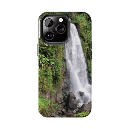 Nature Island Trafalgar Waterfall inspired Tough IPhone and Samsung phone Cases - Durable Protection for Outdoor Adventure