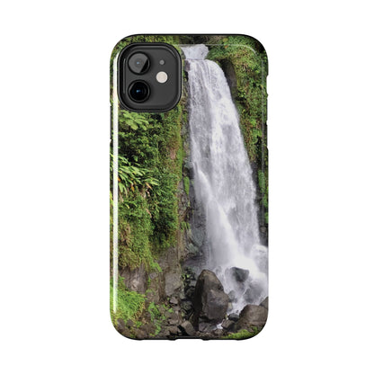 Nature Island Trafalgar Waterfall inspired Tough IPhone and Samsung phone Cases - Durable Protection for Outdoor Adventure
