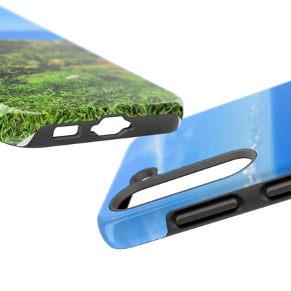 iPhone and Samsung phone Cases - Tropical Ocean View, Durable Cover for Beach Lovers