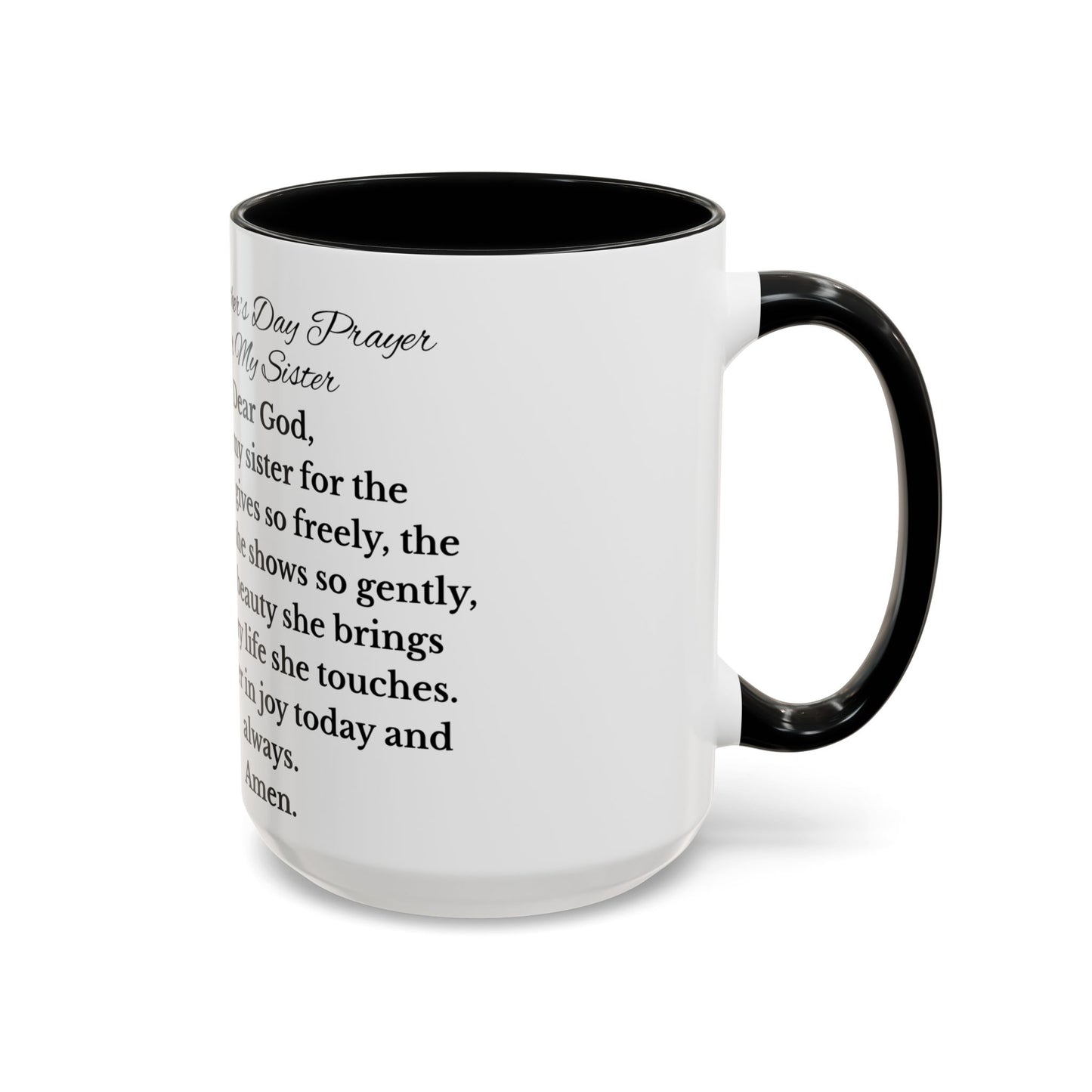 Sister Prayer African American Mother's Day Mug, gift