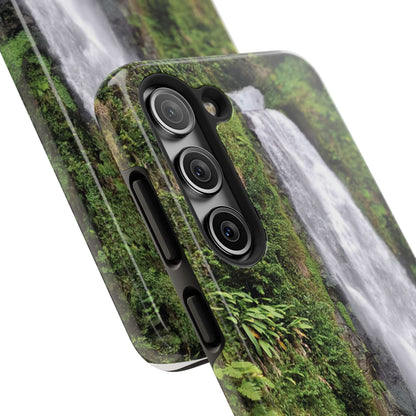 Nature Island Trafalgar Waterfall inspired Tough IPhone and Samsung phone Cases - Durable Protection for Outdoor Adventure
