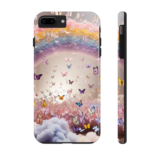 Spring Butterfly & Rainbow Phone Cover – Stylish, Strong & Gift-Ready