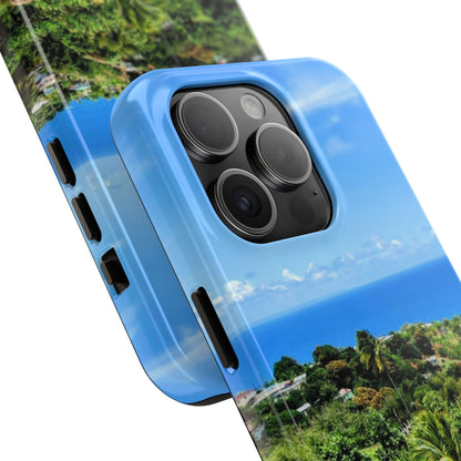 iPhone and Samsung phone Cases - Tropical Ocean View, Durable Cover for Beach Lovers