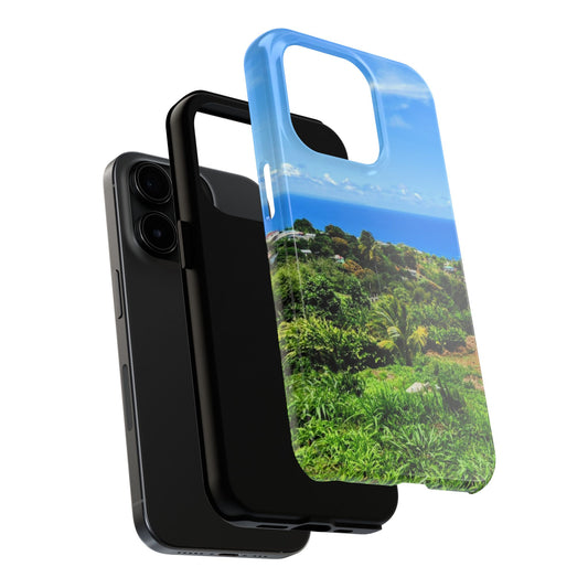 iPhone and Samsung phone Cases - Tropical Ocean View, Durable Cover for Beach Lovers