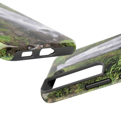 Nature Island Trafalgar Waterfall inspired Tough IPhone and Samsung phone Cases - Durable Protection for Outdoor Adventure