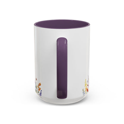 My Daughter Prayer Coffee Mug - Inspirational Prayer for My Daughter, Motivational Gift, Mother's Day, Floral Design