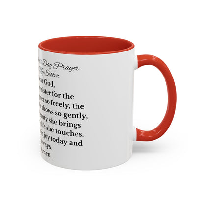Sister Prayer African American Mother's Day Mug, gift