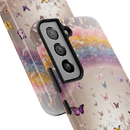 Spring Butterfly & Rainbow Phone Cover – Stylish, Strong & Gift-Ready