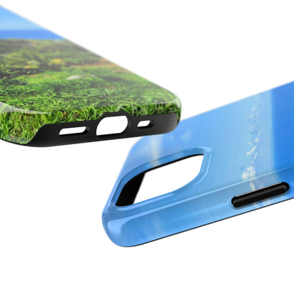 iPhone and Samsung phone Cases - Tropical Ocean View, Durable Cover for Beach Lovers