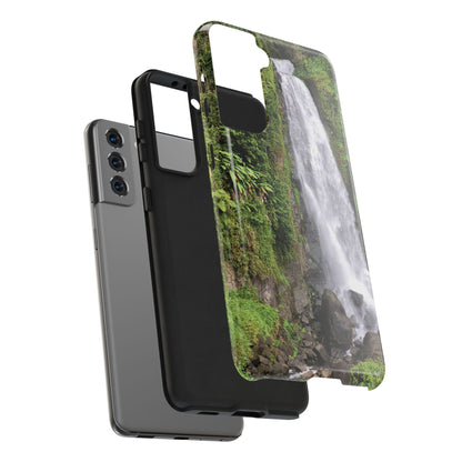 Nature Island Trafalgar Waterfall inspired Tough IPhone and Samsung phone Cases - Durable Protection for Outdoor Adventure