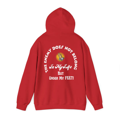 Praying Hands Hoodie - The Enemy Does Not Belong In My Life Sweatshirt