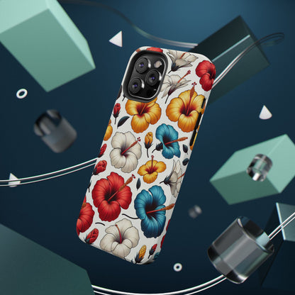 Hibiscus Bloom Impact-Resistant Phone Case – Bold Floral Protection