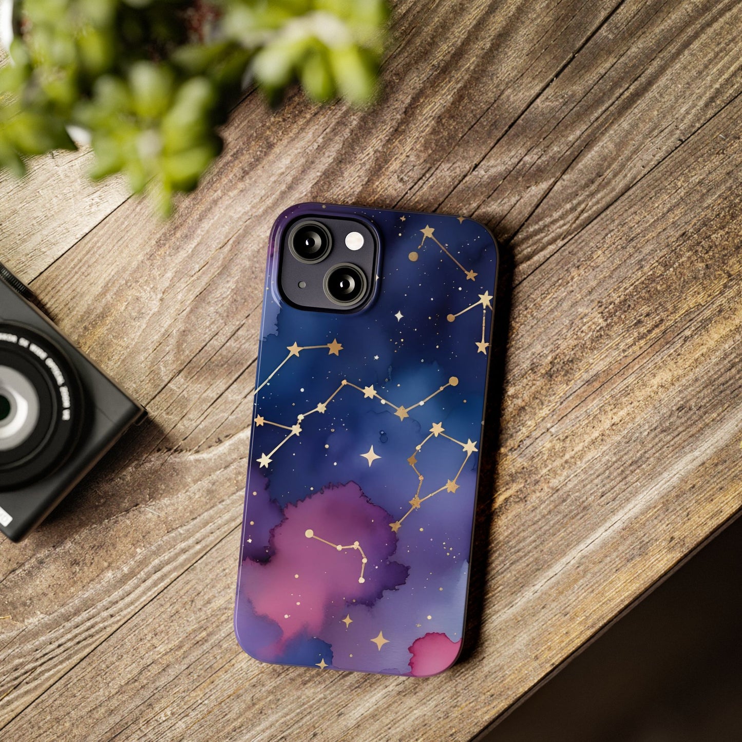 Galaxy Slim Phone Case - Cosmic Constellation Design for Stargazers and Astrology Lovers