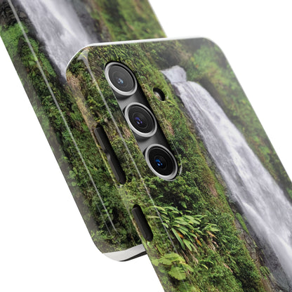 Nature Island Trafalgar Waterfall inspired Tough IPhone and Samsung phone Cases - Durable Protection for Outdoor Adventure