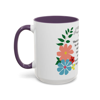 Aunt Prayer Coffee Mug - Floral Design - Mother's Day Gift - 11oz/15oz