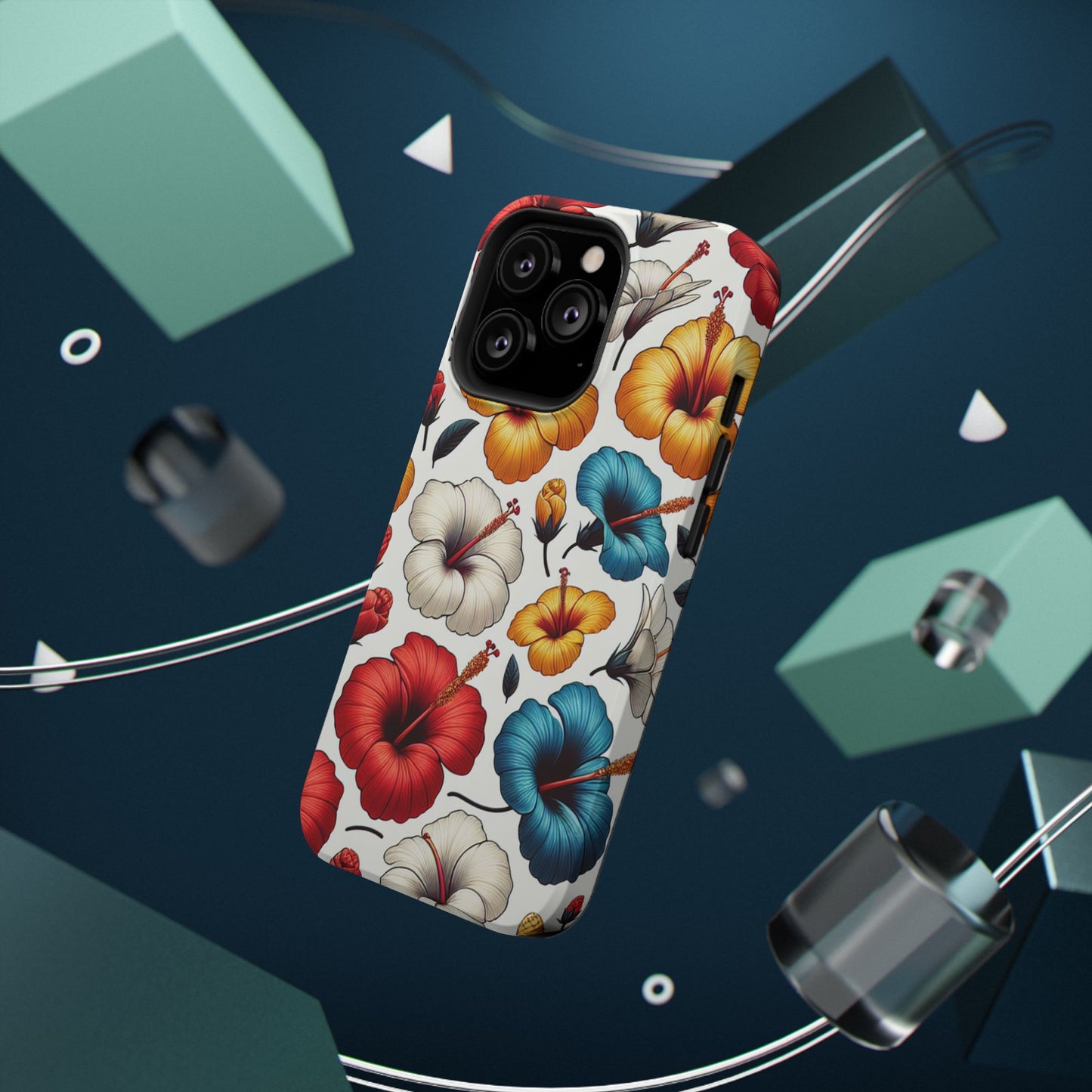 Hibiscus Bloom Impact-Resistant Phone Case – Bold Floral Protection